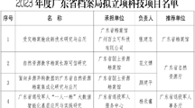 喜讯！我校获2023年度广东省档案局科技项目立项！